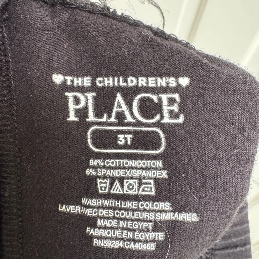 The Children's Place 3T Girls Classic Black Leggings Pants